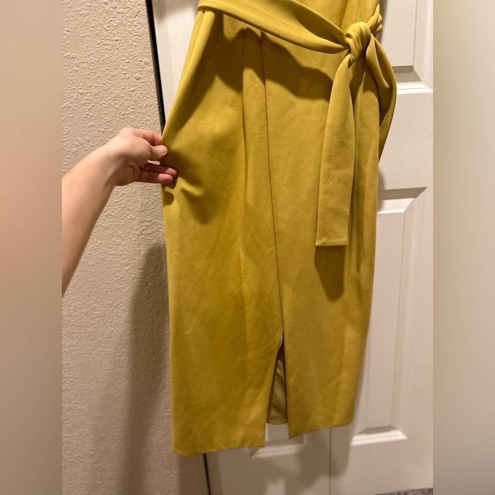 NWT 200$ Lavish Alice Midi Formal Elegant Cocktail Dress Yellow Chartreuse , 6 - Picture 12 of 14